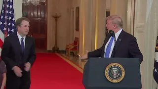 President Trump defends Supreme Court pick Kavanaugh