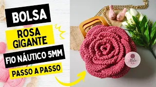 Bolsa Rosa Gigante - Fio Naútico 5mm - Passo a passo