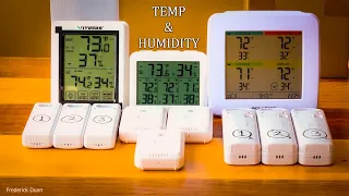 Wireless indoor outdoor Digital Temperature and Humidity Sensors, review of Vivosun, AMIR, & Acurite