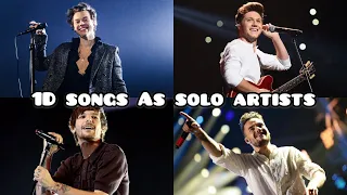 Harry, Niall, Liam and Louis singing One Direction songs as solo artists