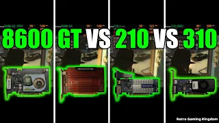 GeForce 8600 GT DDR2 vs GeForce 8600 GT GDDR3 vs GeForce 210 DDR3 vs GeForce 310 DDR3 (Capture Card)