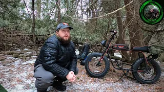 Overnight Winter Stealth Camping On My Super73 Electric Bike