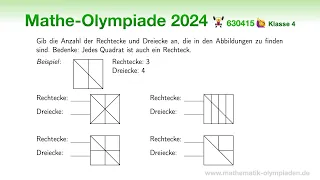 630415 🏋️‍♀️ Mathematik-Olympiade 2024 🏋️‍♀️ Klasse 4 | Aufgabe 5 | Wie viele Dreiecke siehst du?