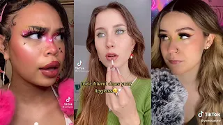 ASMR Toxic Friend Does Your Makeup 💄 (Fast And Agressive) | TikTok Compilation 2022