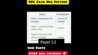 SSC Exam New Pattern 2023 🤯😱 Selection Process changed