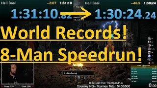2 World Records?! 8-Man Speedruns! - Diablo 2 Resurrected
