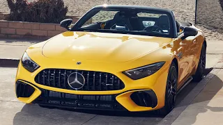 2022 Mercedes AMG SL 55 Sun Yellow | Deep Look | Drive, Exterior, Interior