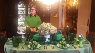 St. Patrick's Day Tablescape - St. Patrick's Day Table setting