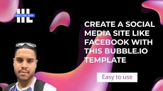 New Social Media Template Hosted on Bubble.io. Similar to Facebook, LinkedIn and Twitter