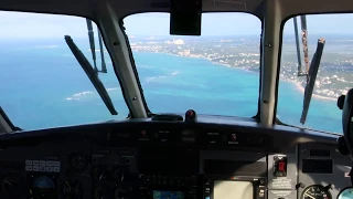 Landing at Nassau in a LeAir Embraer 110