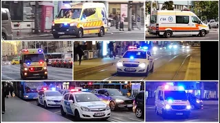 Budapest Emergency Vehicles Compilation/2021.10.