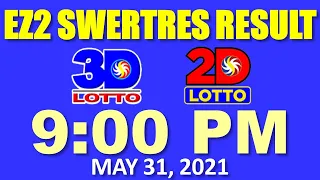 9pm EZ2 Swertres Result May 31, 2021 (2D Lotto, 3D Lotto Result Today)