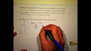 Chain rule and the ideal gas law example