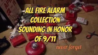 Fire alarm sounding in honor of 9/11