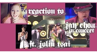 REACTION TO JAY CHOU IN CONCERT FT. JOLIN TSAI "KAIBULEKOU & GIVE ME THE SONG OF TIME"/TWPOP