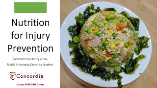 Nutrition for Injury Prevention | Webinar Dec 3, 2020