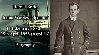 Titanic Crew | Harold Bride Biography | Junior Wireless Radio Operator