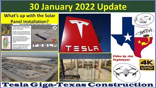 Tesla Gigafactory Texas 30 January 2022 Cyber Truck & Model Y Factory Construction Update  (12:30PM)