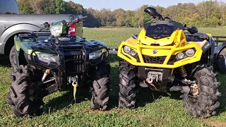 2021 Honda Rubicon on Outlaw2s! Honda vs Can-Am!