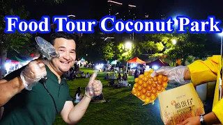 What's Inside of Coconut Park? Let's go! Food Tour at Coconut Park