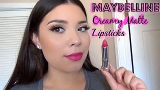 Maybelline Creamy Matte Lipsticks (NEW SHADES)