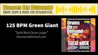 125 BPM Rock Drum Beat: Green Giant