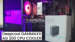 Deepcool AG200 CPU Cooler Unboxing, Installation and Review | Best CPU Cooler Under Rs1000