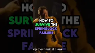 how to survive the springlock failure #fnafedit #fnaf #shorts