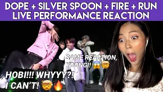 BTS - Dope, Silver Spoon, Fire & Run @ Love Yourself Speak Yourself Tour The Final Seoul | REACTION