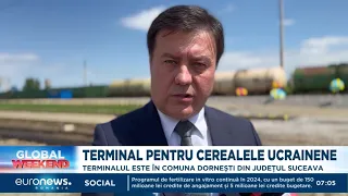 Terminal pentru cerealele ucrainene în Suceava. Peste 6400 de tone vor fi încărcate pe zi