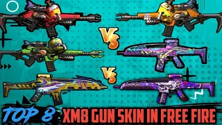 BEST XM8 GUN SKIN IN FREE FIRE || TOP 8 XM8 GUN SKIN IN FREE FIRE || XM8 BEST GUN SKIN FREE FIRE