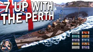 World Of Warships: Supporting The Team With The Perth