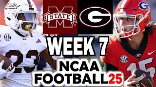 Mississippi State at Georgia - Week 7 Simulation (2024 Rosters for NCAA 14)