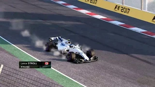 F1 2017 Realistic Crashes