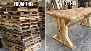 Pallet Wood Project - Building a Dining Table