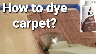 How to DYE CARPET with RIT Dye: Full Room for $9