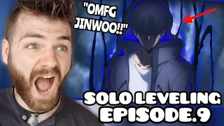 JINWOO IS A BEAST??!! | SOLO LEVELING - EPISODE 9 | New Anime Fan! | REACTION