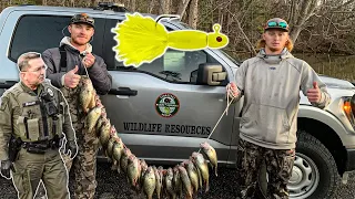 WE CAUGHT SO MANY FISH THE DNR WAS CALLED!! #fishing #wildlife #crappiefishing #shortsviral #youtube