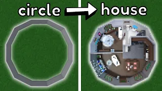 Building a CIRCLE house in Bloxburg!