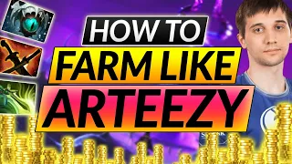 How to be a CARRY GOD - FASTEST FARMING TIPS - ARTEEZY's Secrets - Dota 2 Guide