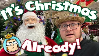Christmas in October!  Christmas Animatronics are Here!  - Lowes and Home Depot - Plus Boo Bucket!