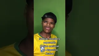 Seleção brasileira esperando o hino nacional da Argentina acabar kkk #shorts #copa #humor #meme