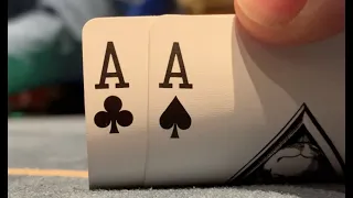 Very First Hand Is Set Of Aces!! Then It's Crazier w/Ace-King! Poker Vlog Ep 209