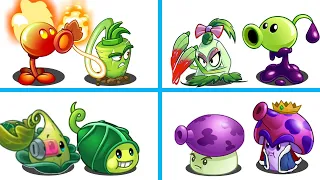 PvZ 2 | 4 Pair Plants FIRE x POISON x ZOMBOID x MuSHROOM