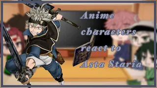 Anime characters react to: Asta 4/5