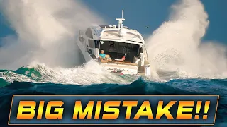 CAPTAIN COULD BE FIRED FOR THIS MISTAKE AT HAULOVER INLET !! | WAVY BOATS | HAULOVER BOATS