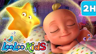 🌜 Rock-a-Bye Baby Lullabies: Soothing 2-Hour Compilation with LooLoo Kids Nursery Rhymes! 🎵