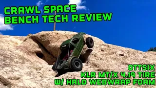 Crawl Space Bench Tech: Ottsix Voodoo KLR MT/X 4.19 tires and Halo Webwrap foam. Pt 2