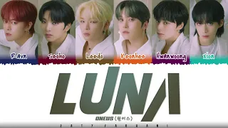 ONEUS  - 'LUNA' (월하미인) (月下美人 : LUNA) Lyrics [Color Coded_Han_Rom_Eng]