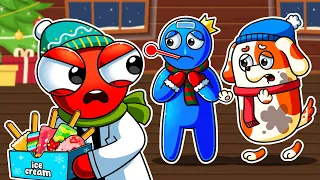 RAINBOW FRIENDS, but RED's Dilemma: HOO DOO n BLUE's Naughty Adventures?!| Hoo Doo Rainbow Animation